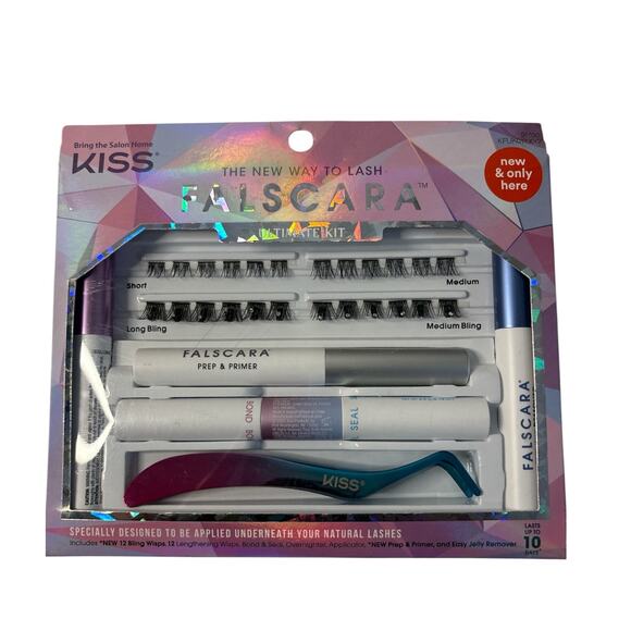 KISS Falscara Starter Lash Kit + Remover + Extra Lashes NWT - Picture 2 of 5